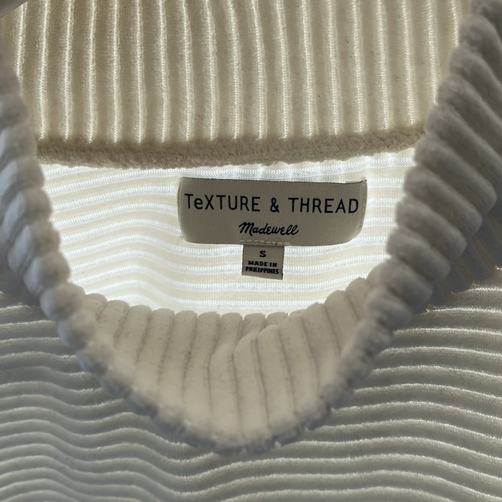 Madewell Texture And Thread White Turtle Neck - image 2